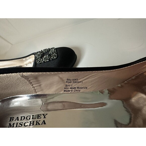 Badgley Mischka Glitter Heel Dress Shoes GIRLS SIZE 5‎ - Picture 6 of 8